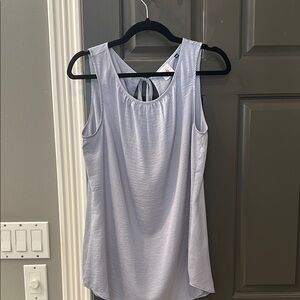 CAbi light blue sleeveless top
